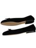Margaux Solid Color Block Black Flats Size EU 41 1/2 - photo 2
