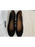 Margaux Solid Color Block Black Flats Size EU 41 1/2 - photo 5