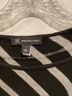 New Directions Stripes Black Gray Long Sleeve Top Size L - photo 3