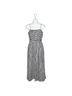 J.Crew 100% Linen 100% Cotton Graphic Checkered-gingham White Blue Jumpsuit Size 0 - photo 1
