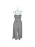 J.Crew 100% Linen 100% Cotton Graphic Checkered-gingham White Blue Jumpsuit Size 0 - photo 2