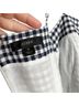 J.Crew 100% Linen 100% Cotton Graphic Checkered-gingham White Blue Jumpsuit Size 0 - photo 3