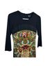Just Cavalli Floral Multi Color Black Cocktail Dress Size M - photo 2