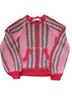 Free People Stripes Pink Red Green Pullover Sweater Size XS - photo 1