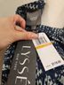 Lyssé Print Blue White Short Sleeve Blouse Size S - photo 5