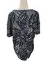 Lyssé Print Blue White Short Sleeve Blouse Size S - photo 2
