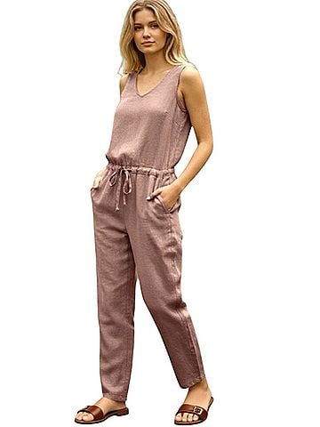 Not Perfect Linen Jumpsuit (view 1)