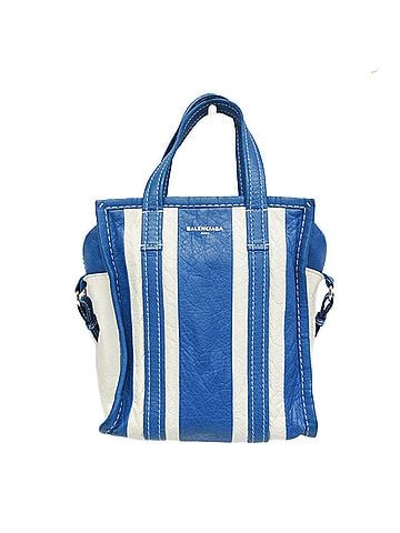 Balenciaga Balenciaga Bazar Shopper XS 452458 Women's Leather Shoulder Bag,Tote Bag Blue,White (view 1)