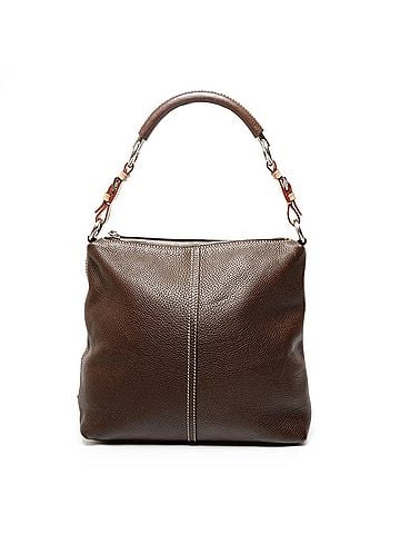 Prada PRADA Leather One-Shoulder Shoulder Bag Brown (view 1)