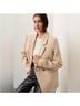 Anine Bing Houndstooth Brown Ivory Blazer Size XL - photo 4