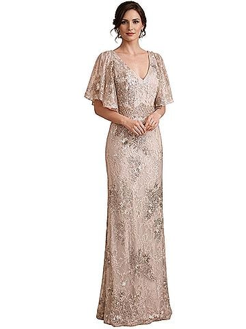 Mac Duggal Beaded Lace Cocktail Dress (view 1)
