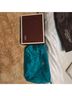 Coach 100% Satin Solid Teal Wallet One size - photo 8