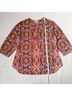 Coldwater Creek 100% Polyester Print Multi Color 3/4 Sleeve Blouse Size S - photo 5