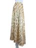 Seen Worn Kept 100% Polyester White Gold Formal Skirt Size 10 - photo 4
