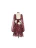 FRAME Floral Red Multi Color Casual Dress Size S - photo 2