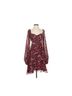 FRAME Floral Red Multi Color Casual Dress Size S - photo 1