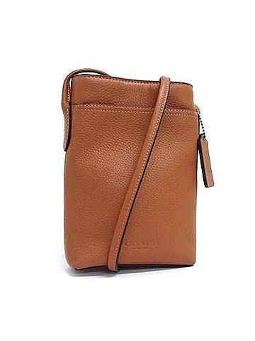 Coach COACH Hudson Fawn Lanyard Shoulder Bag CB910 Brown Leather Men's Pochette (view 1)
