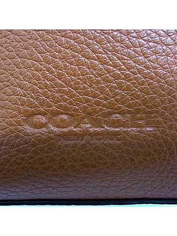 Coach COACH Hudson Fawn Lanyard Shoulder Bag CB910 Brown Leather Men's Pochette (view 2)