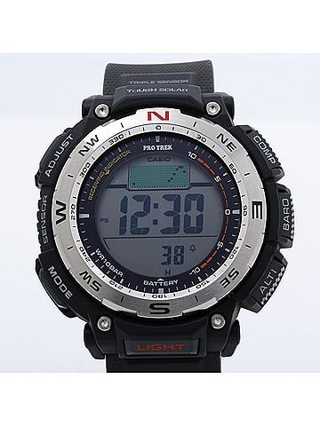 Casio CASIO Pro Trek Climber Line PRW34001JF Men's Digital Watch, Black/Silver, Resin (Biomass) Stainless Steel (view 1)