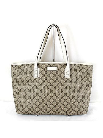 Gucci GUCCI 211137/002123 Tote Bag in GG Supreme Canvas, Brown, Women's (view 1)