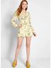 ModCloth Floral Yellow Romper Size M - photo 4