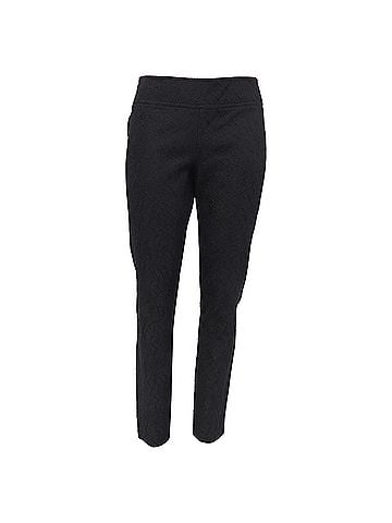 Diane von Furstenberg Diane Von Furstenberg Lace Detailed Slim-Fit Trousers in Black Cotton (view 1)