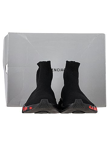 Balenciaga Balenciaga Speed 2.0 Knit Sneakers In Black Polyester (view 2)