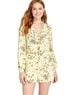 ModCloth Floral Yellow Romper Size M - photo 1