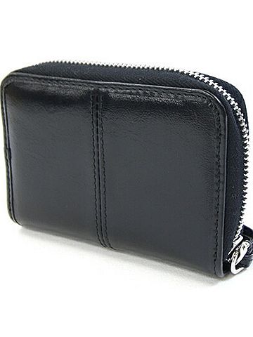 Prada Prada Coin Case 2MM003 Black Leather Purse Mini Wallet Compact for Men and Women (view 2)