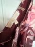 LoveShackFancy Floral Multi Color Burgundy Pink Cocktail Dress Size 2 - photo 3