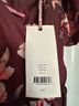 LoveShackFancy Floral Multi Color Burgundy Pink Cocktail Dress Size 2 - photo 5