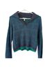 BP. 100% Acrylic Checkered-gingham Blue Green Gray Pullover Sweater Size S - photo 7