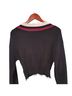 T by Alexander Wang Black Burgundy Ivory Pullover Sweater One size - photo 2