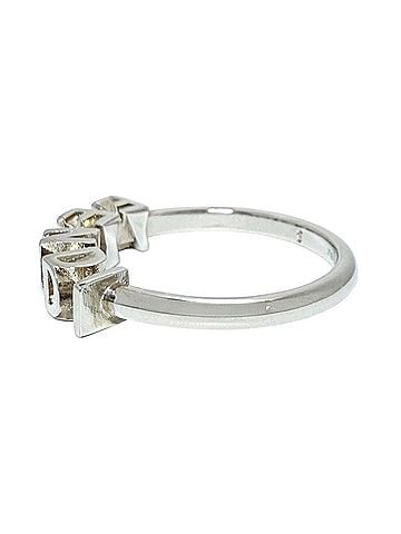 Fendi Fendi Men's Logo Ring, Small, Silver (view 2)