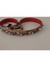 Dolce & Gabbana Basic 100% Leather Solid Brown Brown Python Leather Studded Shoulder Women's Strap One size - photo 6