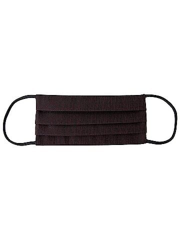 Dolce & Gabbana Basic Maroon Pleated Elastic Ear Strap Face Women's Mask (view 1)