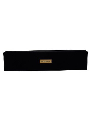 Dolce & Gabbana Basic Black Velvet Logo Plaque Storage Bracelet Jewelry Women's Box (view 1)