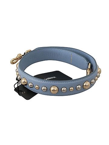 Dolce & Gabbana Basic Blue Leather Handbag Accessory Shoulder Women's Strap (view 1)