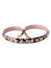 Dolce & Gabbana Basic 100% Leather Solid Red Pink Floral Leather Stud Accessory Shoulder Women's Strap One size - photo 2