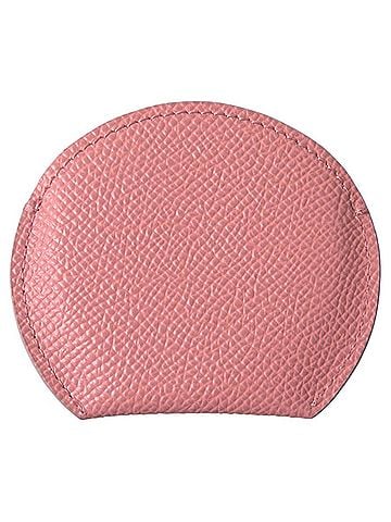 Dolce & Gabbana Basic Pink Calfskin Leather Round Mirror Women's Holder (view 2)