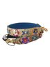 Dolce & Gabbana Basic 100% Leather Solid Tan Beige Python Leather Floral Studded Shoulder Women's Strap One size - photo 1