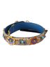 Dolce & Gabbana Basic 100% Leather Solid Tan Beige Python Leather Floral Studded Shoulder Women's Strap One size - photo 3