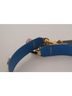 Dolce & Gabbana Basic 100% Leather Solid Tan Beige Python Leather Floral Studded Shoulder Women's Strap One size - photo 2