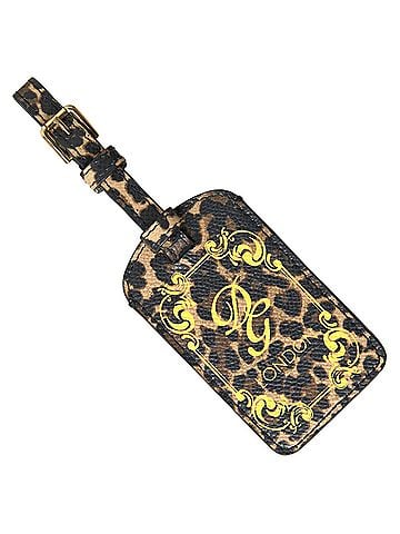 Dolce & Gabbana Basic Multicolor Leopard Dauphine Leather DG Logo Luggage Women's Tag (view 1)