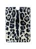 Dolce & Gabbana Basic 100% Leather Solid Black White Leopard Pattern Leather eBook Cover Tablet Women's Case One size - photo 1