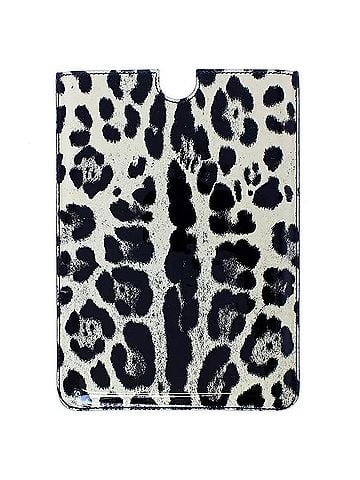Dolce & Gabbana Basic White Leopard Pattern Leather eBook Cover Tablet Women's Case (view 2)