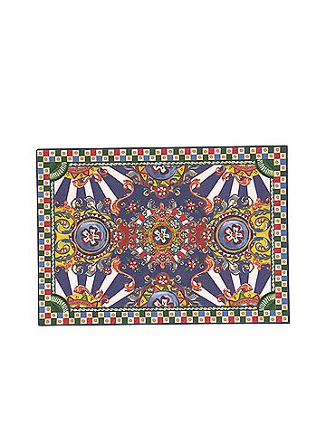 Dolce & Gabbana Basic Multicolor Carretto Siciliano Envelope Post Card Women's Holder (view 1)