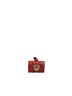 Dolce & Gabbana Basic 100% Leather Solid Red Black Leather Devotion Heart Strap Airpod Women's Case One size - photo 1