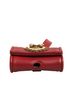 Dolce & Gabbana Basic 100% Leather Solid Red Black Leather Devotion Heart Strap Airpod Women's Case One size - photo 5