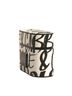 Dolce & Gabbana Basic 100% Leather Solid Black Black White Leather Scribble Embossed Logo Airpods  Case One size - photo 2